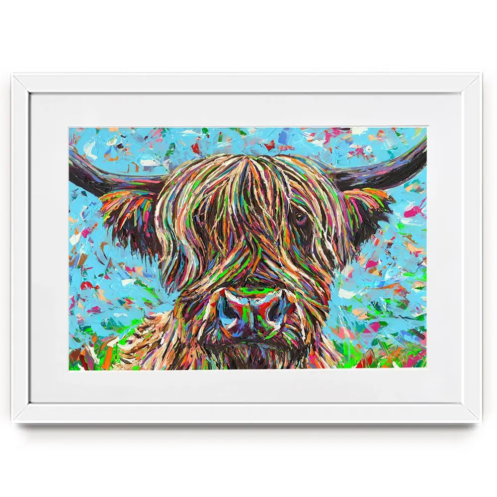 Cow From Another Planet 2 Framed Art Print Cow From Another Planet 2 Framed Art Print wall art product Carolee Vitaletti