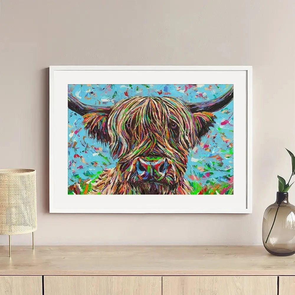 Cow From Another Planet 2 Framed Art Print Cow From Another Planet 2 Framed Art Print wall art product Carolee Vitaletti