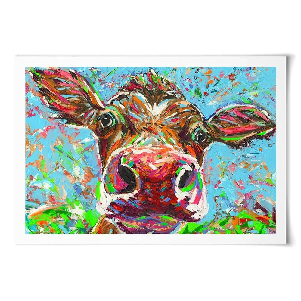 Cow From Another Planet Art Print Cow From Another Planet Art Print wall art product Carolee Vitaletti
