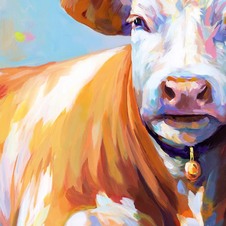 Cow's Day Off Canvas Print wall art product Leon Devenice