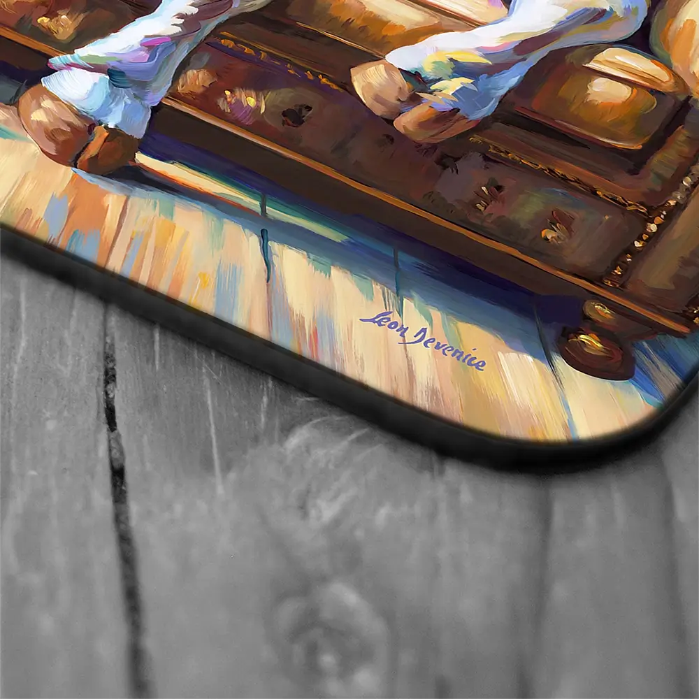 Cow's Day Off Coaster Set Cow's Day Off Coaster Set wall art product Leon Devenice