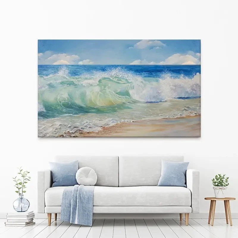 Crashing Waves Canvas Print Crashing Waves Canvas Print wall art product Eizza / Shutterstock