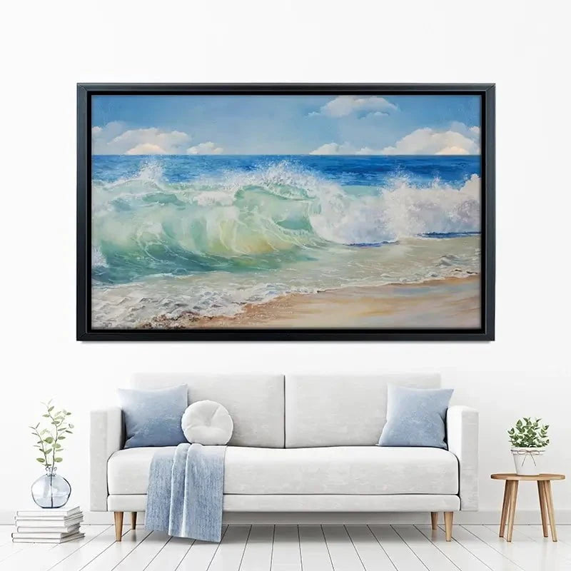 Crashing Waves Canvas Print Crashing Waves Canvas Print wall art product Eizza / Shutterstock