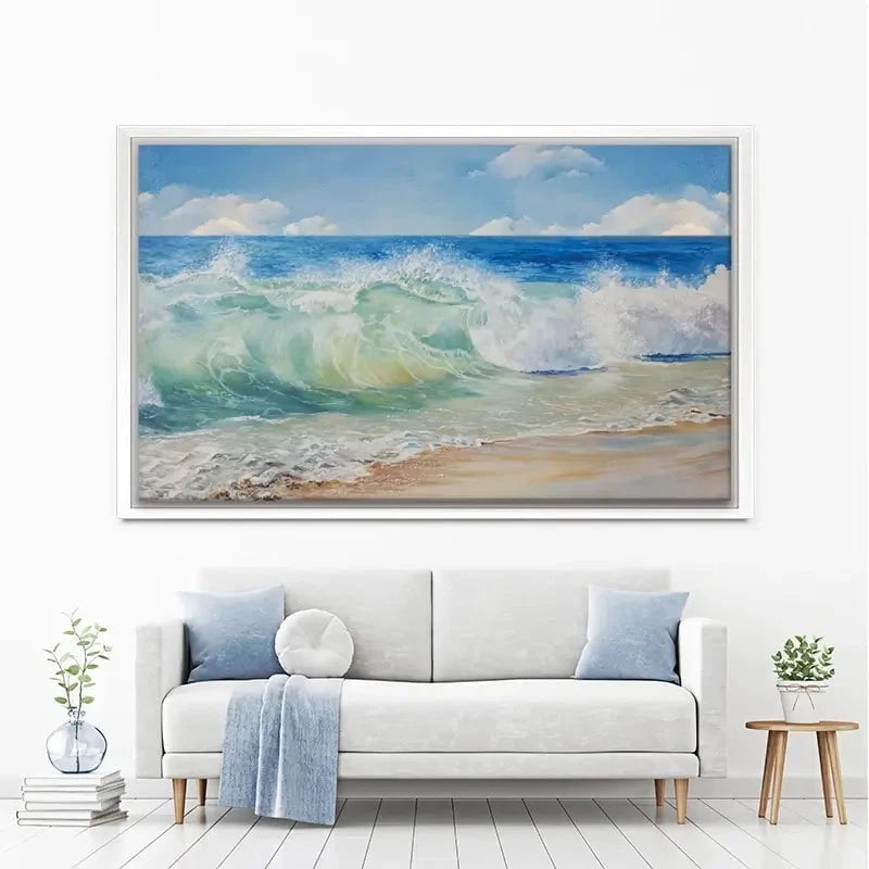 Crashing Waves Canvas Print Crashing Waves Canvas Print wall art product Eizza / Shutterstock