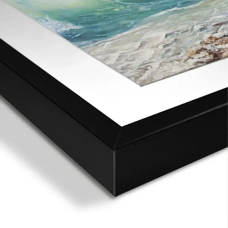 Crashing Waves Framed Art Print Crashing Waves Framed Art Print wall art product Eizza / Shutterstock