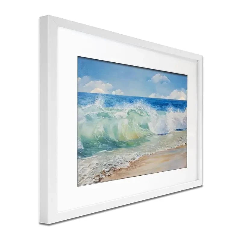 Crashing Waves Framed Art Print Crashing Waves Framed Art Print wall art product Eizza / Shutterstock