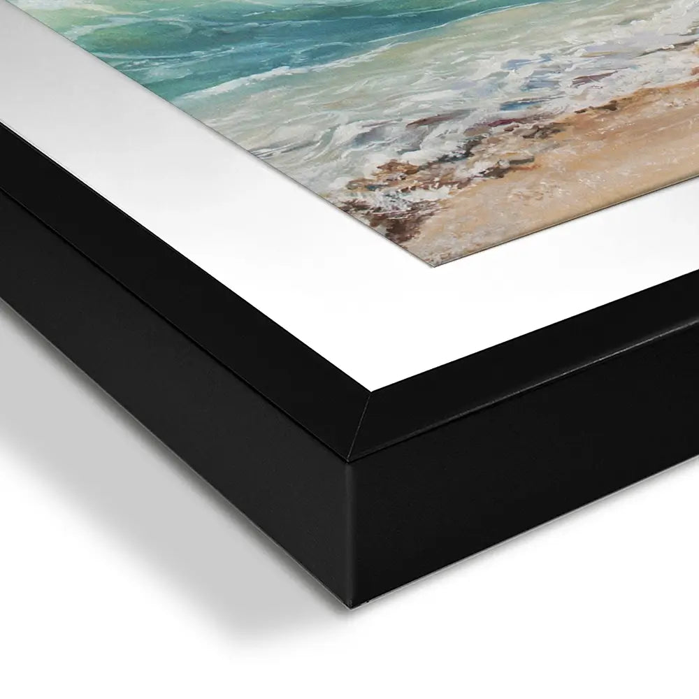 Crashing Waves Square Framed Art Print Crashing Waves Square Framed Art Print wall art product Eizza / Shutterstock