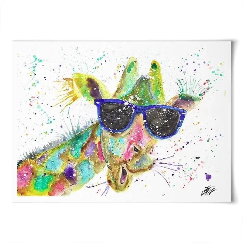 Crazy Giraffe Art Print Crazy Giraffe Art Print wall art product Jamie Taylor