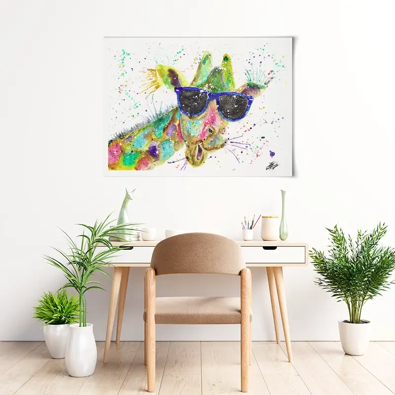 Crazy Giraffe Art Print Crazy Giraffe Art Print wall art product Jamie Taylor