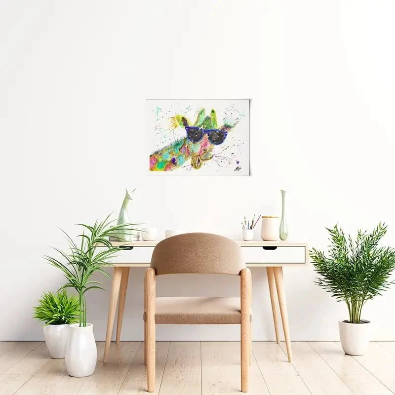 Crazy Giraffe Art Print Crazy Giraffe Art Print wall art product Jamie Taylor