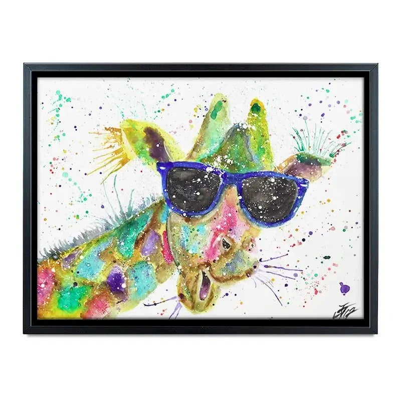 Crazy Giraffe Canvas Print Crazy Giraffe Canvas Print wall art product Jamie Taylor
