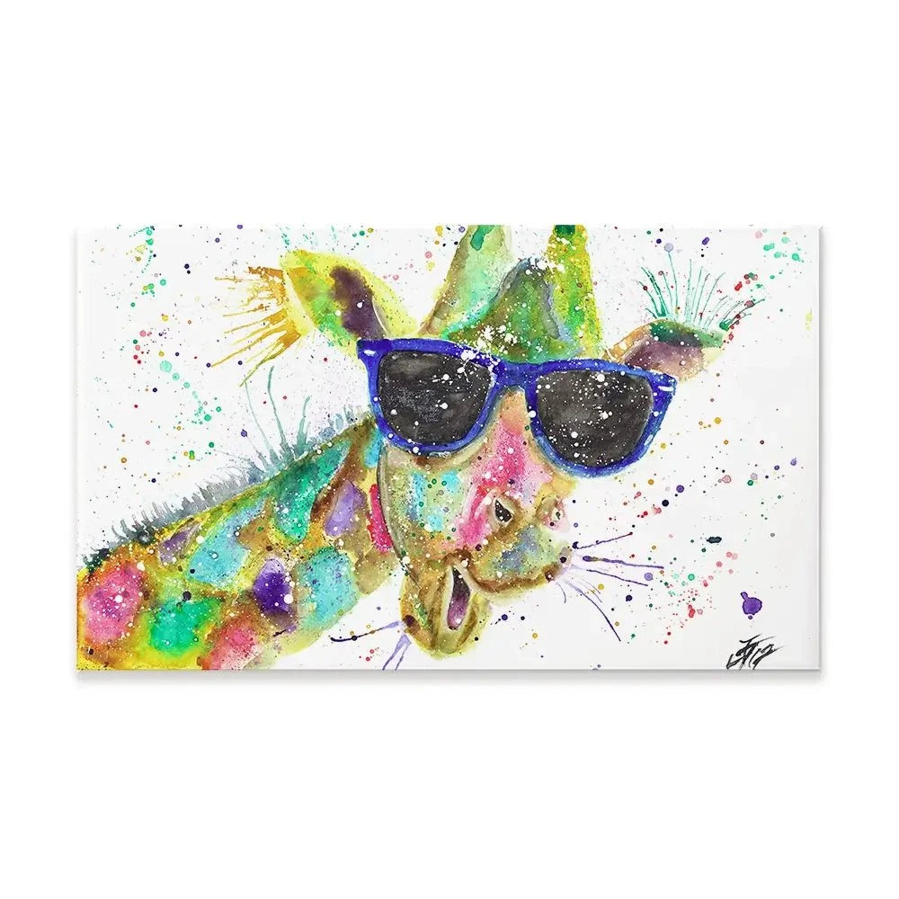 Crazy Giraffe Canvas Print Crazy Giraffe Canvas Print wall art product Jamie Taylor
