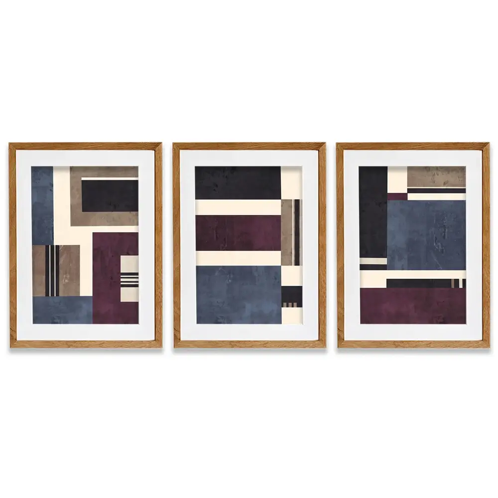 Crosby Street Framed Art Print Trio Crosby Street Framed Art Print Trio wall art product Lisa Nohren - Independent