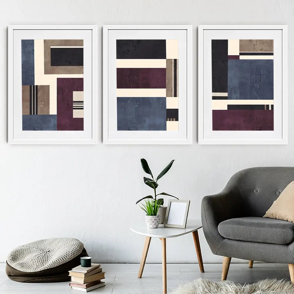 Crosby Street Framed Art Print Trio Crosby Street Framed Art Print Trio wall art product Lisa Nohren - Independent