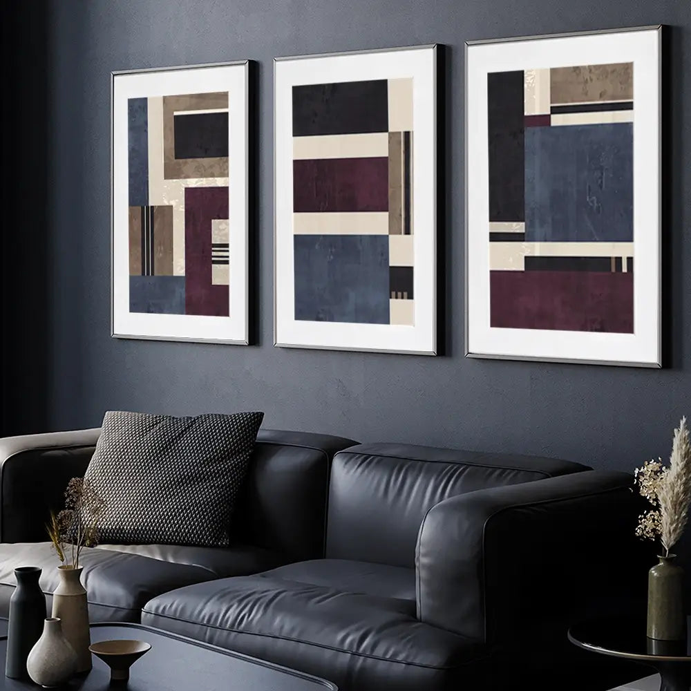 Crosby Street Framed Art Print Trio Crosby Street Framed Art Print Trio wall art product Lisa Nohren - Independent