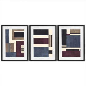 Crosby Street Framed Art Print Trio Crosby Street Framed Art Print Trio wall art product Lisa Nohren - Independent