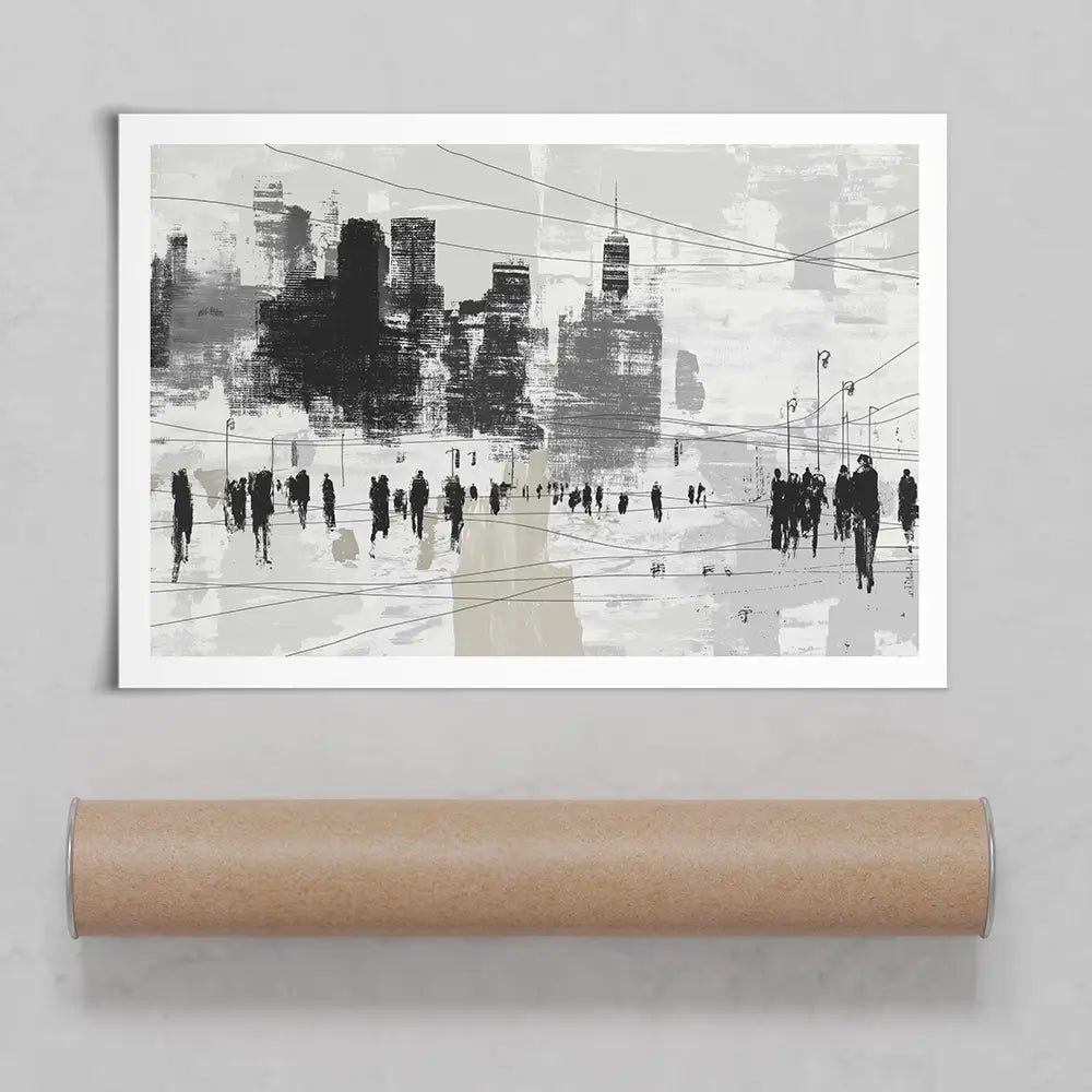 Crosswalk Silence Art Print Crosswalk Silence Art Print wall art product Chromatic Storm Studio