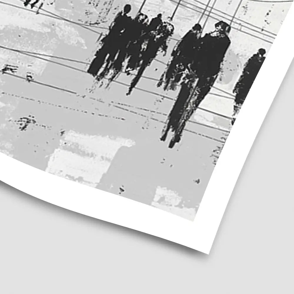 Crosswalk Silence Art Print Crosswalk Silence Art Print wall art product Chromatic Storm Studio