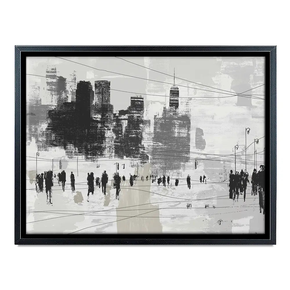 Crosswalk Silence Canvas Print Crosswalk Silence Canvas Print wall art product Chromatic Storm Studio