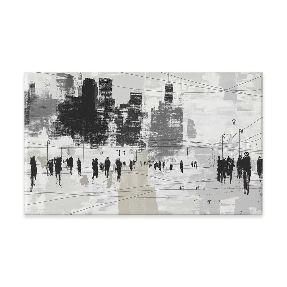 Crosswalk Silence Canvas Print Crosswalk Silence Canvas Print wall art product Chromatic Storm Studio