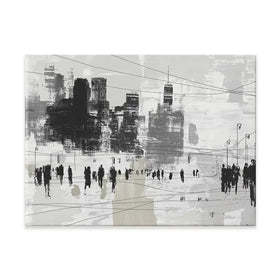 Crosswalk Silence Canvas Print Crosswalk Silence Canvas Print wall art product Chromatic Storm Studio