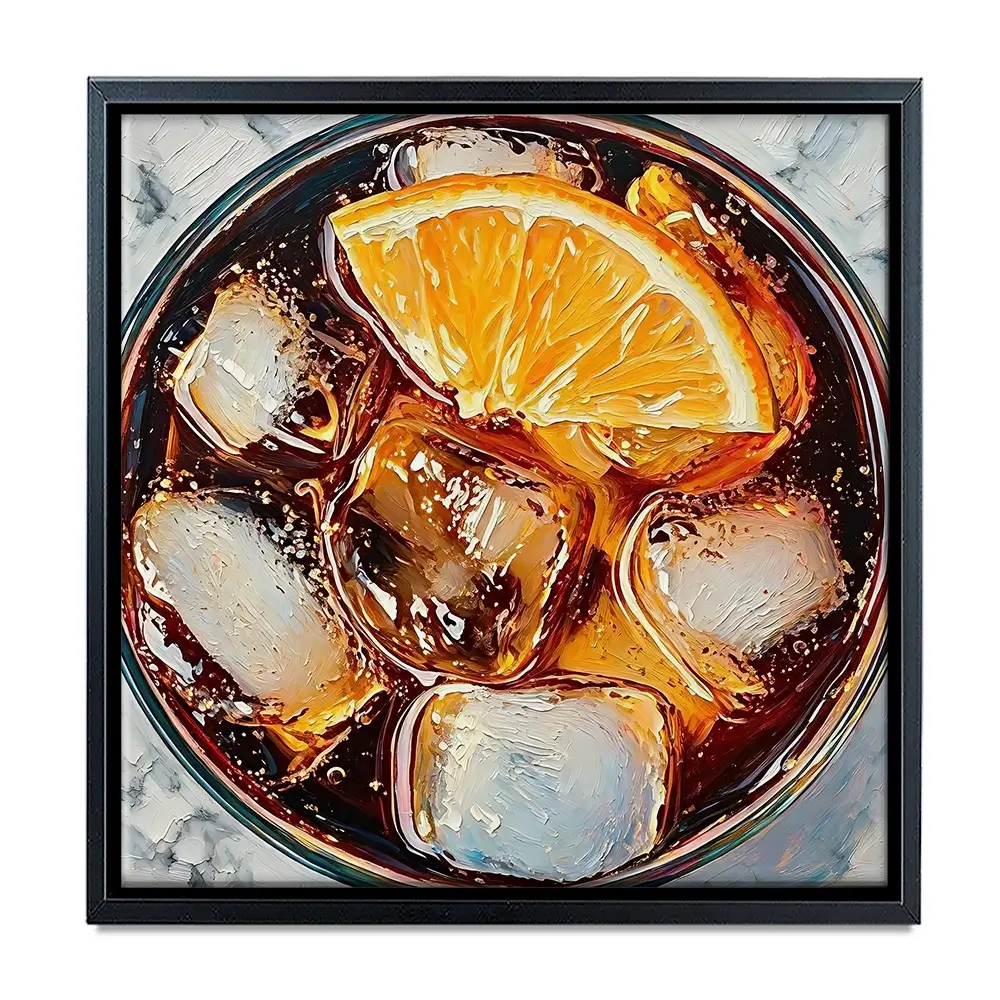 Cuba Libre Cocktail Square Canvas Print Cuba Libre Cocktail Square Canvas Print wall art product David Alexander Elder