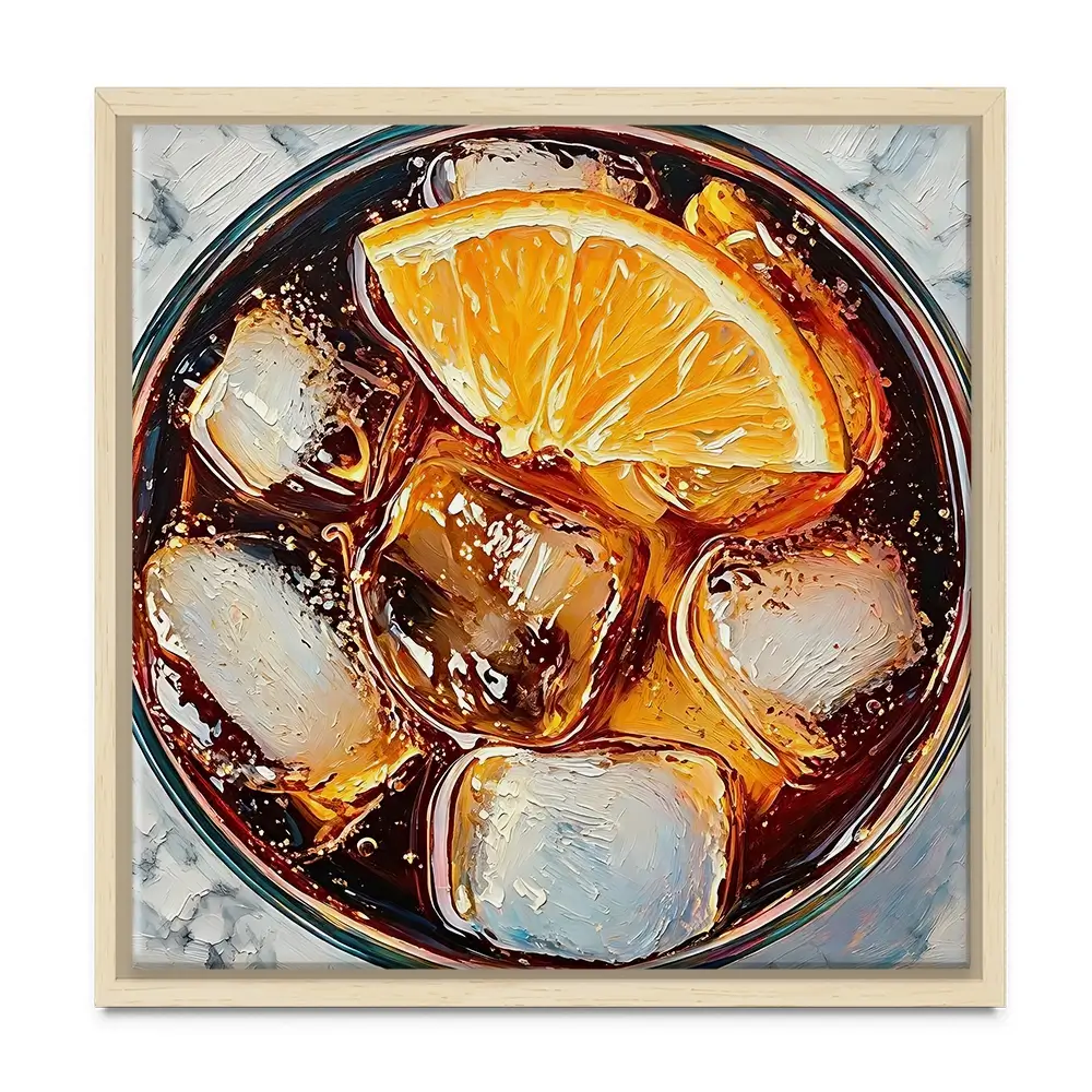 Cuba Libre Cocktail Square Canvas Print Cuba Libre Cocktail Square Canvas Print wall art product David Alexander Elder