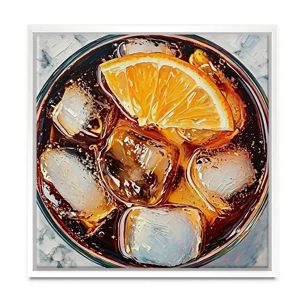 Cuba Libre Cocktail Square Canvas Print Cuba Libre Cocktail Square Canvas Print wall art product David Alexander Elder