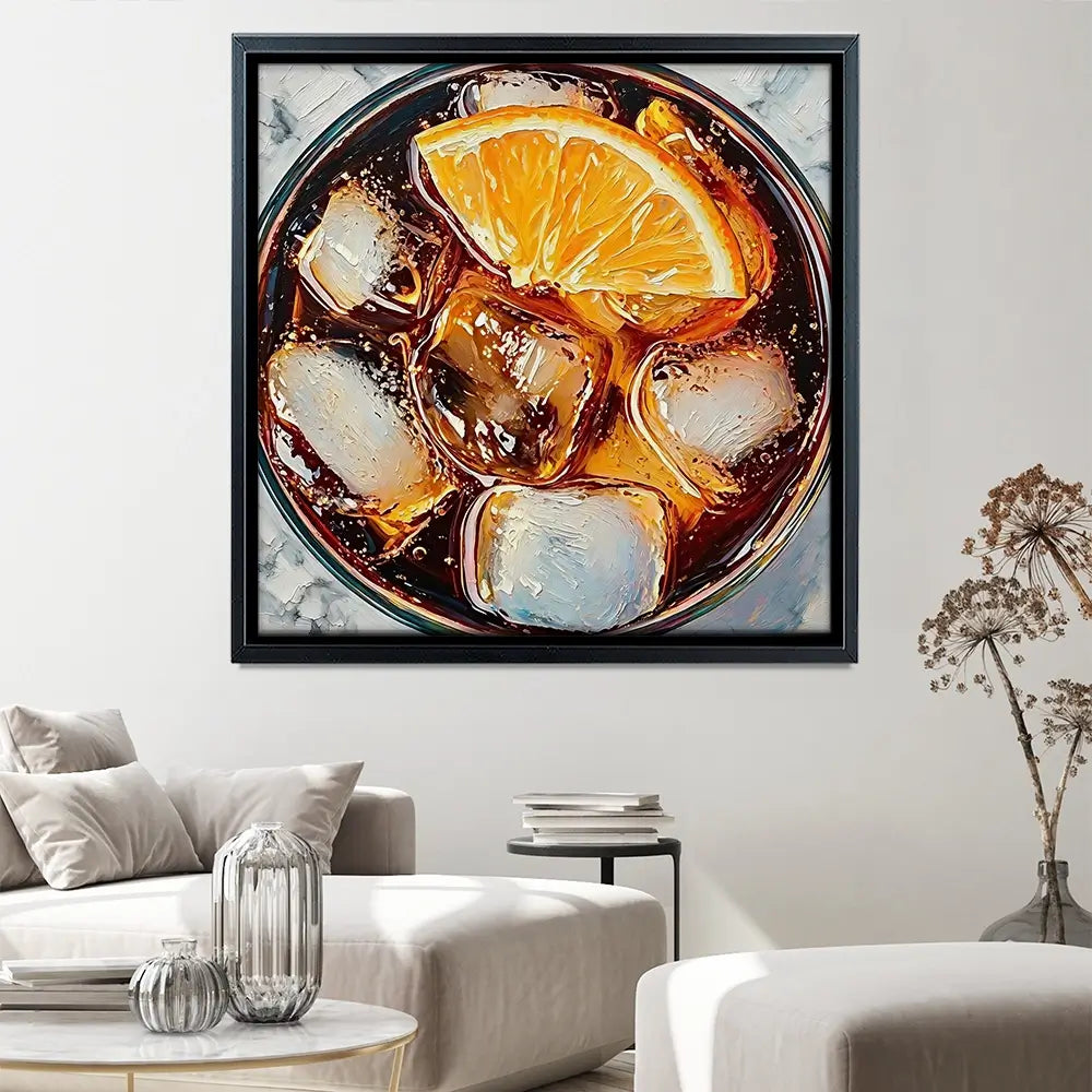Cuba Libre Cocktail Square Canvas Print Cuba Libre Cocktail Square Canvas Print wall art product David Alexander Elder