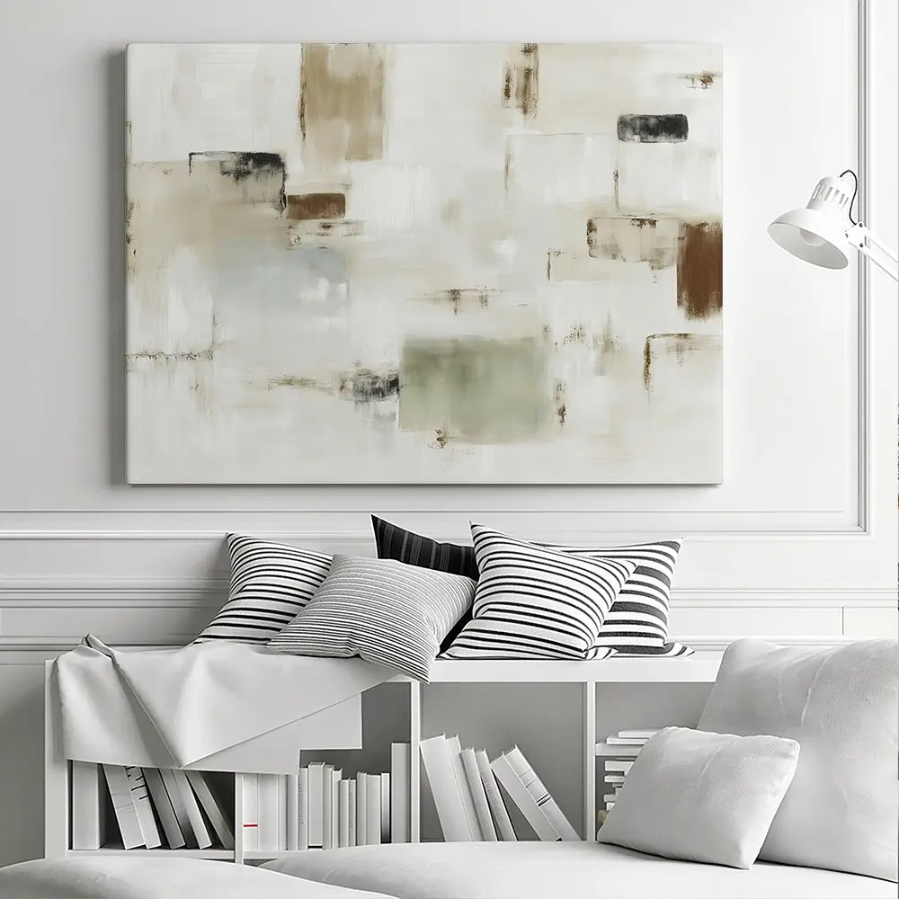 Cubist Block Abstract Canvas Print Cubist Block Abstract Canvas Print wall art product Chromatic Storm Studio