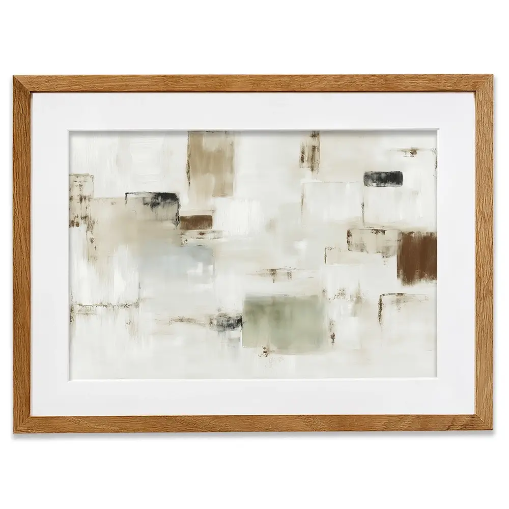 Cubist Block Abstract Framed Art Print Cubist Block Abstract Framed Art Print wall art product Chromatic Storm Studio