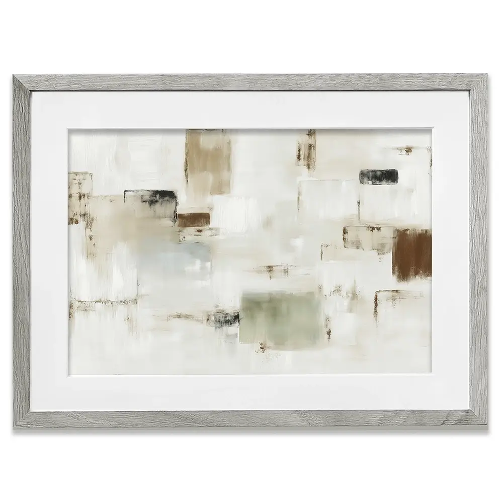 Cubist Block Abstract Framed Art Print Cubist Block Abstract Framed Art Print wall art product Chromatic Storm Studio