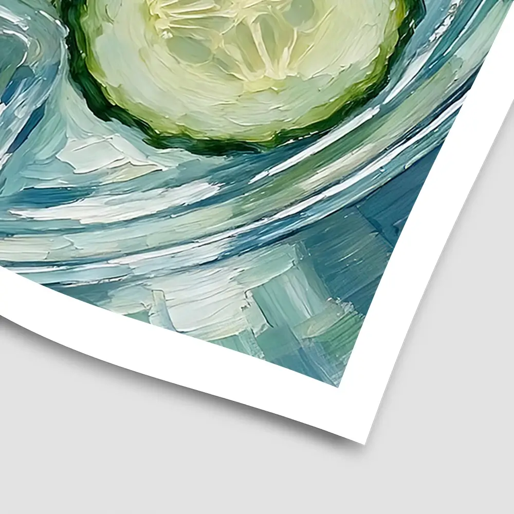 Cucumber And Rosemary Gin And Tonic Cocktail Square Art Print Cucumber And Rosemary Gin And Tonic Cocktail Square Art Print wall art product David Alexander Elder