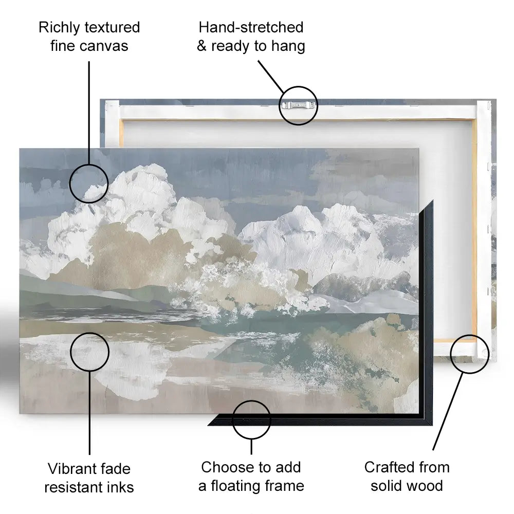 Cumulus Prairie Tower Canvas Print Cumulus Prairie Tower Canvas Print wall art product Chromatic Storm Studio
