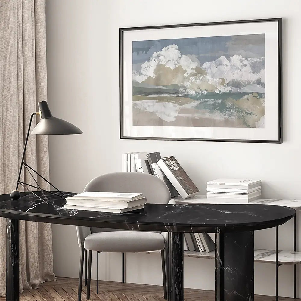 Cumulus Prairie Tower Framed Art Print Cumulus Prairie Tower Framed Art Print wall art product Chromatic Storm Studio