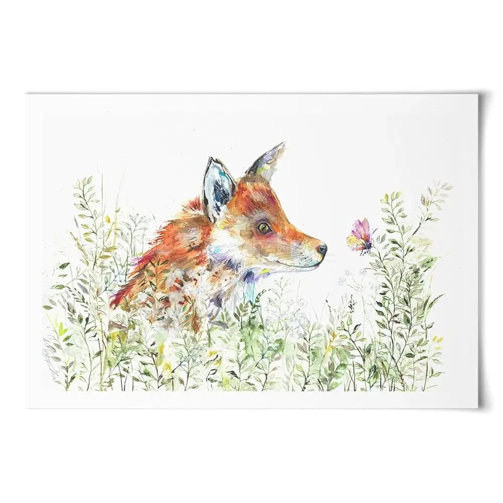 Curious Fox Art Print Curious Fox Art Print wall art product Nicola Jane Rowles