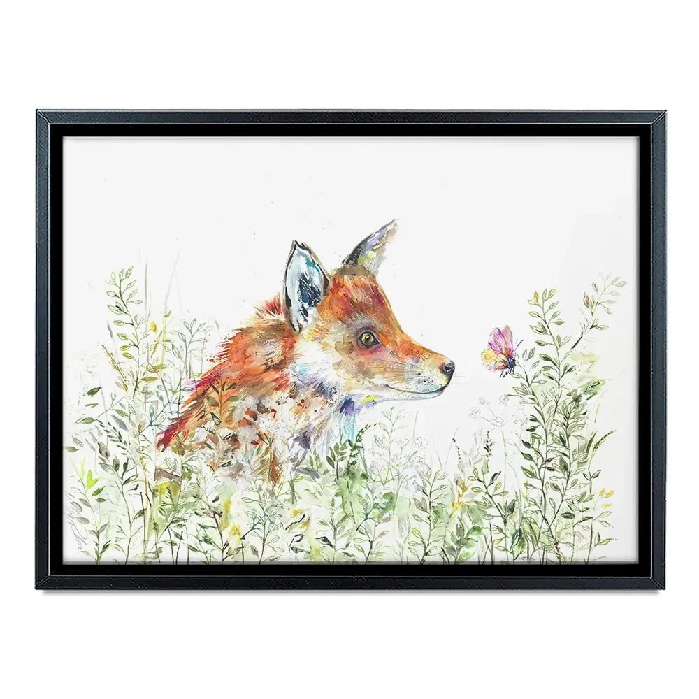 Curious Fox Canvas Print Curious Fox Canvas Print wall art product Nicola Jane Rowles