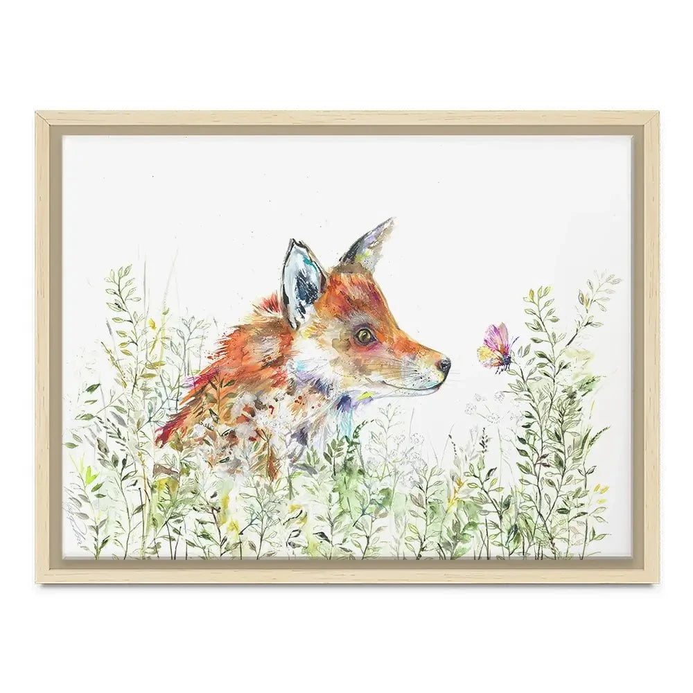 Curious Fox Canvas Print Curious Fox Canvas Print wall art product Nicola Jane Rowles