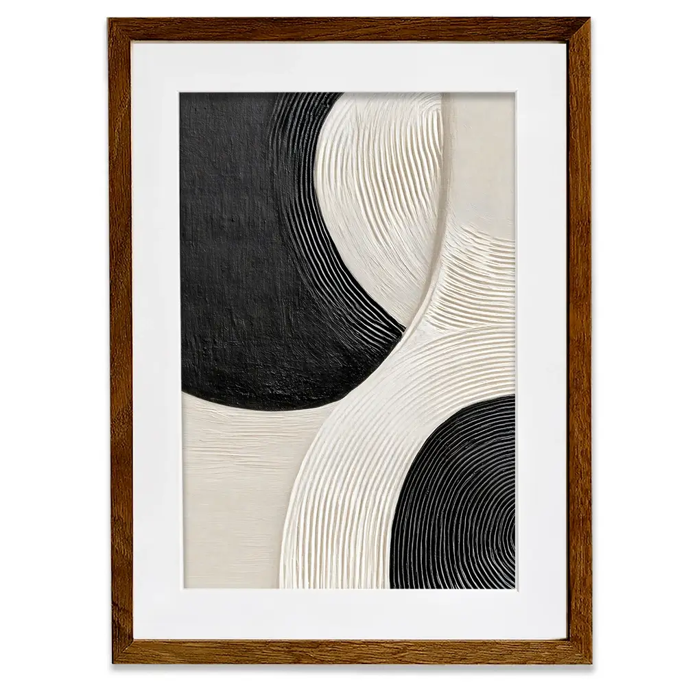 Curved Swirls Framed Art Print Curved Swirls Framed Art Print wall art product LSR Design Studio - Independent