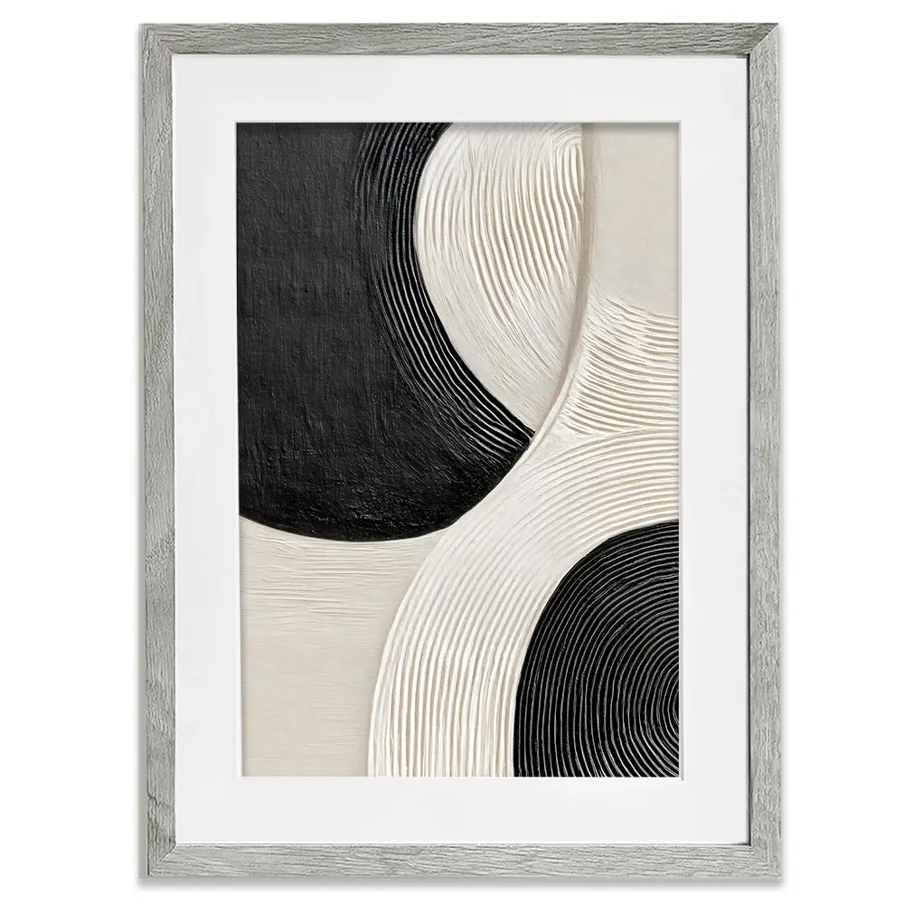 Curved Swirls Framed Art Print Curved Swirls Framed Art Print wall art product LSR Design Studio - Independent