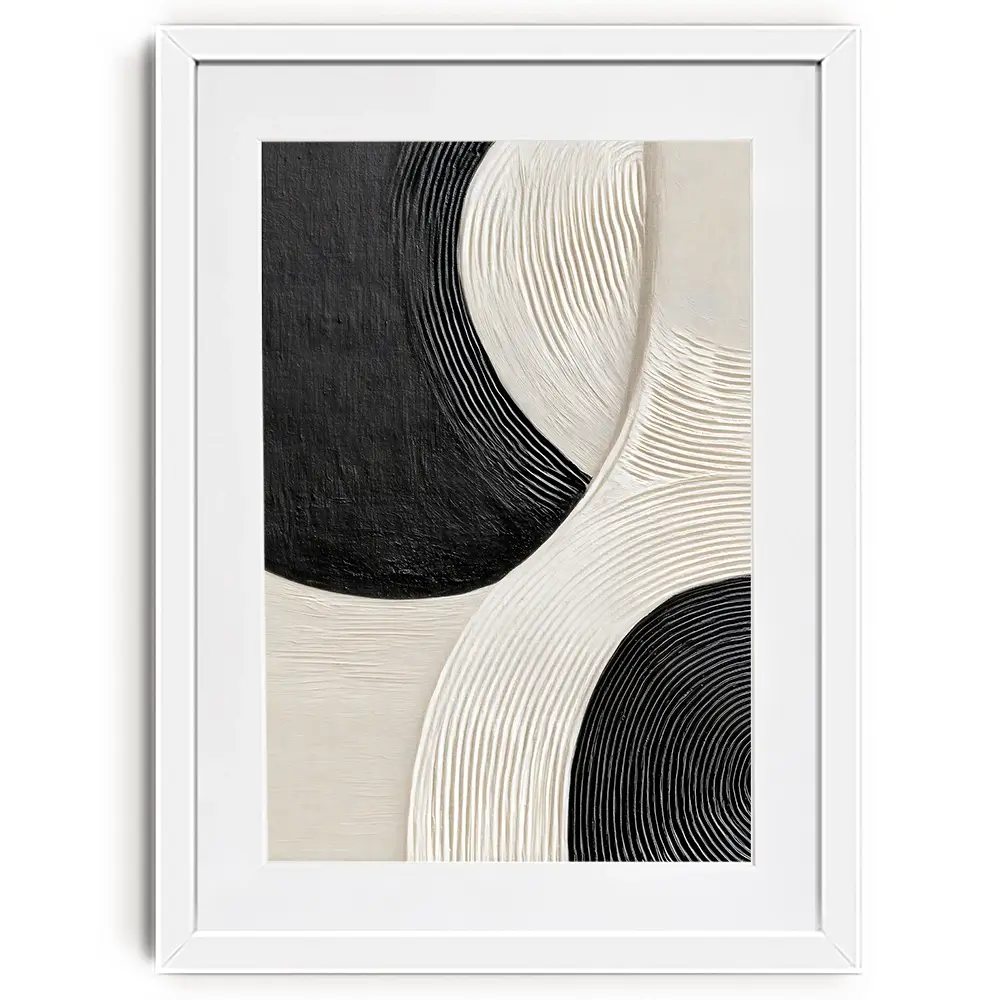 Curved Swirls Framed Art Print Curved Swirls Framed Art Print wall art product LSR Design Studio - Independent