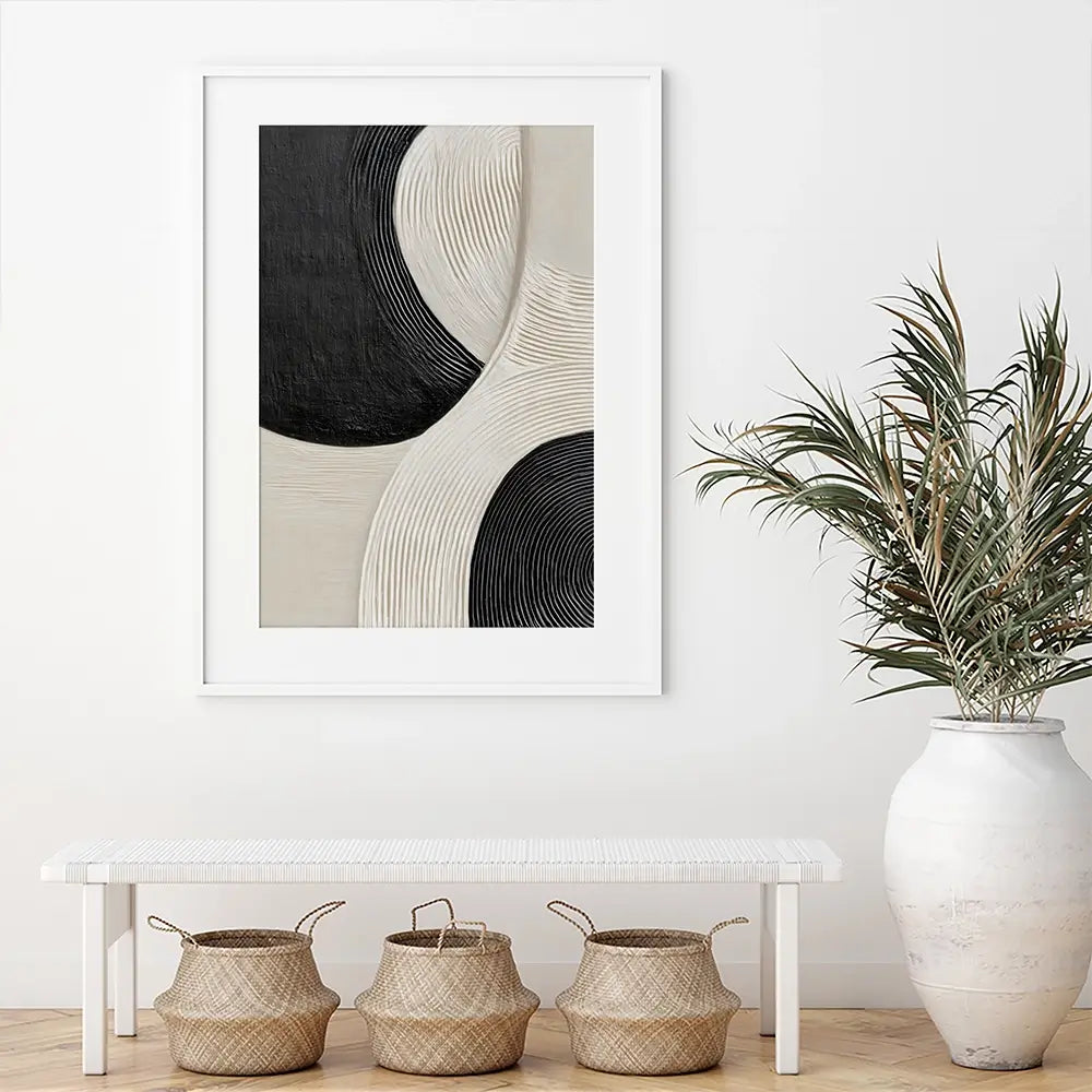 Curved Swirls Framed Art Print Curved Swirls Framed Art Print wall art product LSR Design Studio - Independent