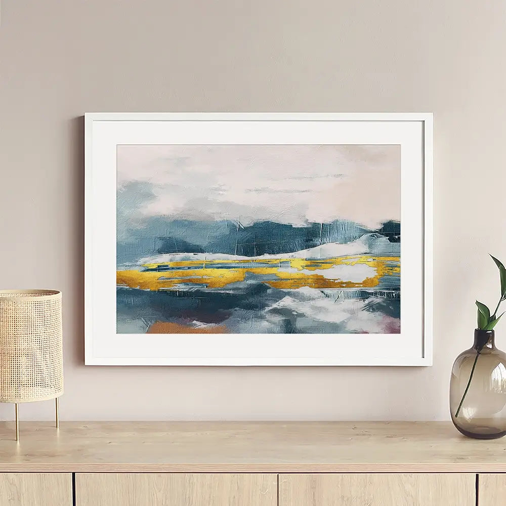 Cut Through The Blue Framed Art Print Cut Through The Blue Framed Art Print wall art product Art Print Shop