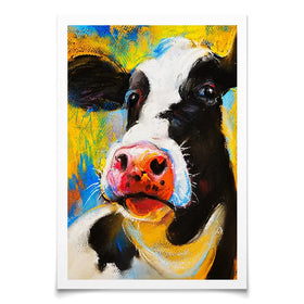 Cute Cow Portrait Art Print Cute Cow Portrait Art Print wall art product Ivailo Nikolov / Shutterstock