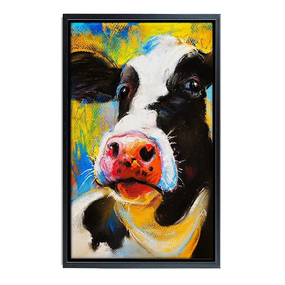 Cute Cow Portrait Canvas Print Cute Cow Portrait Canvas Print wall art product Ivailo Nikolov / Shutterstock