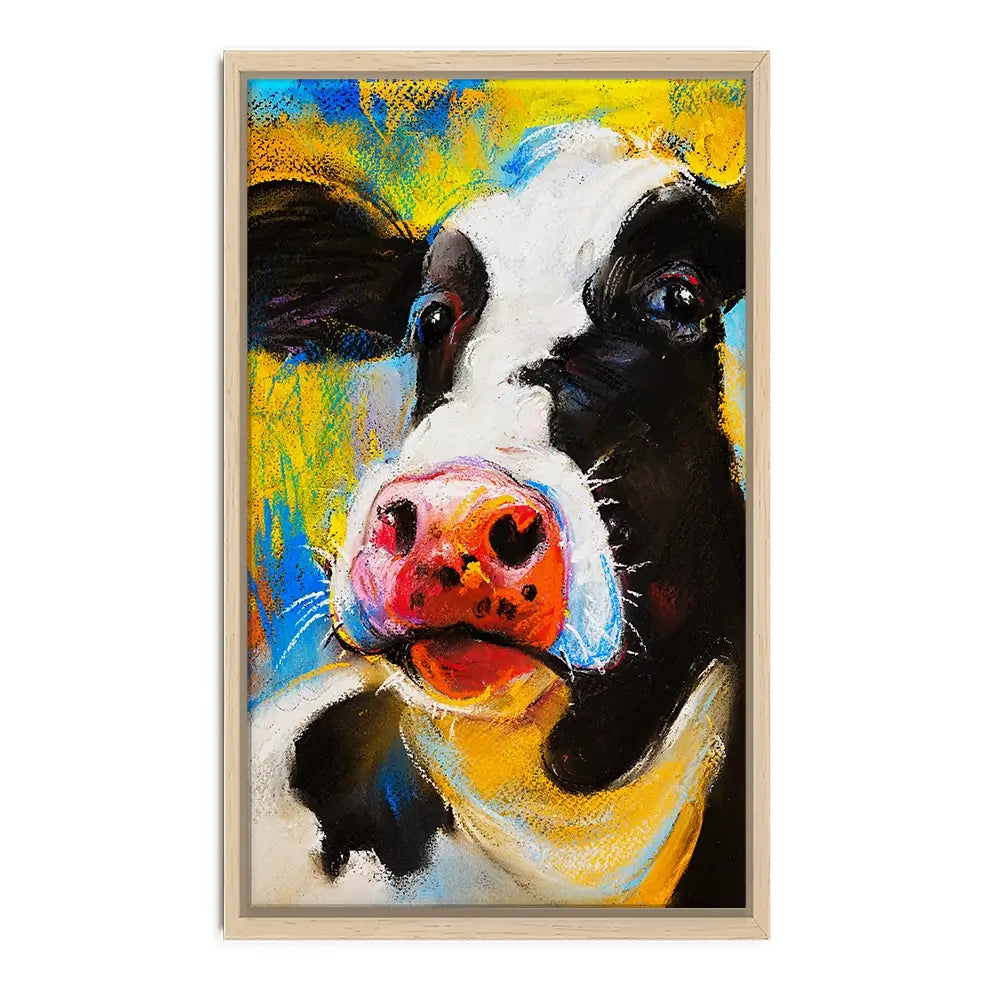 Cute Cow Portrait Canvas Print Cute Cow Portrait Canvas Print wall art product Ivailo Nikolov / Shutterstock