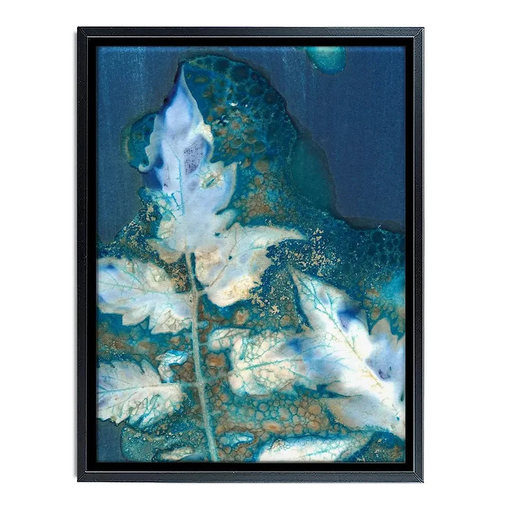 Cyanotype Leaves Canvas Print Cyanotype Leaves Canvas Print wall art product Regina Moore