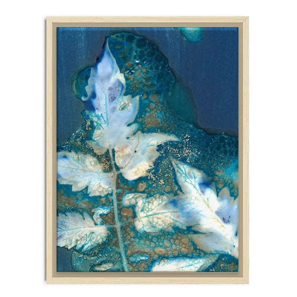 Cyanotype Leaves Canvas Print Cyanotype Leaves Canvas Print wall art product Regina Moore