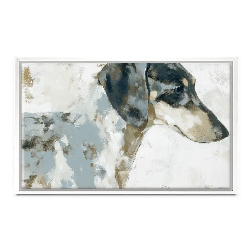Dachshund In Painterly Profile Canvas Print Dachshund In Painterly Profile Canvas Print wall art product Chromatic Storm Studio