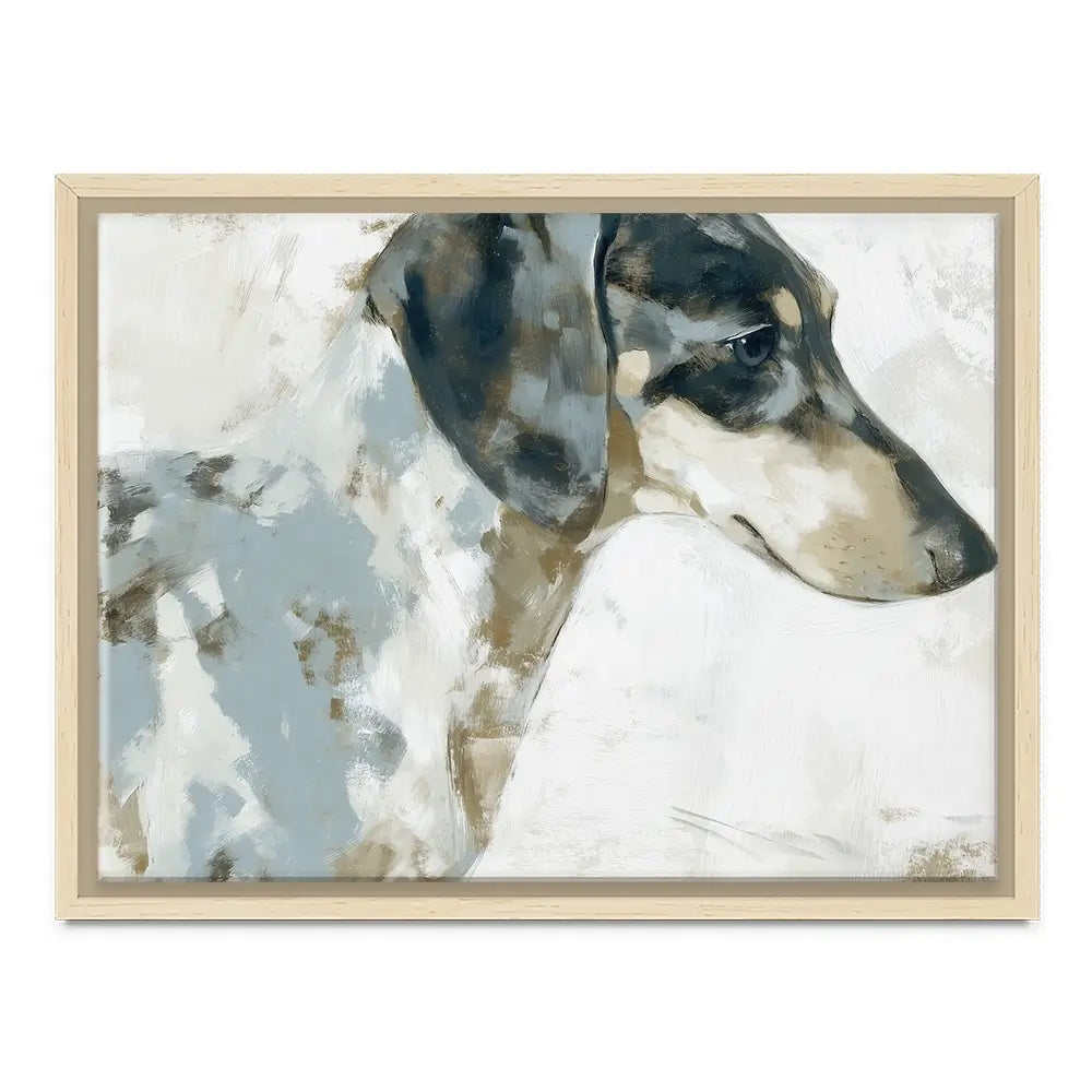 Dachshund In Painterly Profile Canvas Print Dachshund In Painterly Profile Canvas Print wall art product Chromatic Storm Studio